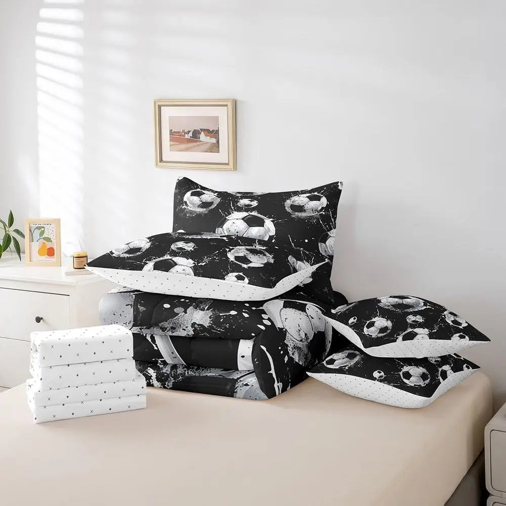 Complete Soccer Bedding Set for Kids