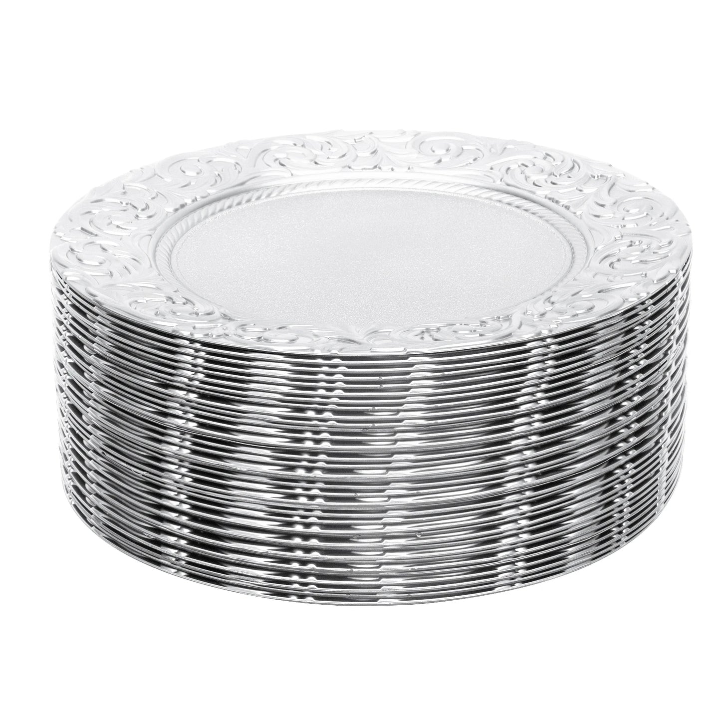 Reusable charger plates set for weddings and parties