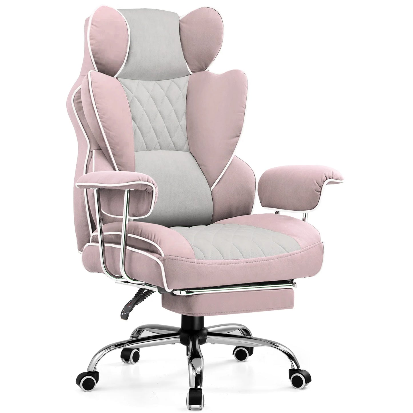 Ergonomic big and tall gaming chair with footrest