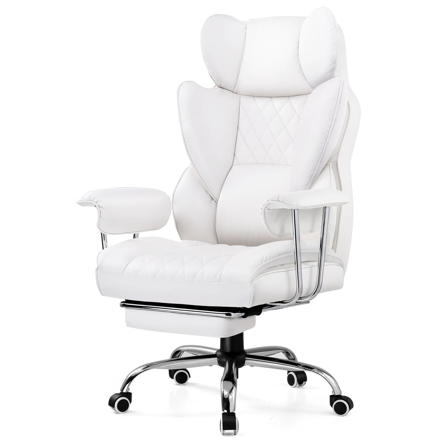 Ergonomic big and tall gaming chair with footrest