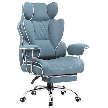 Ergonomic big and tall gaming chair with footrest