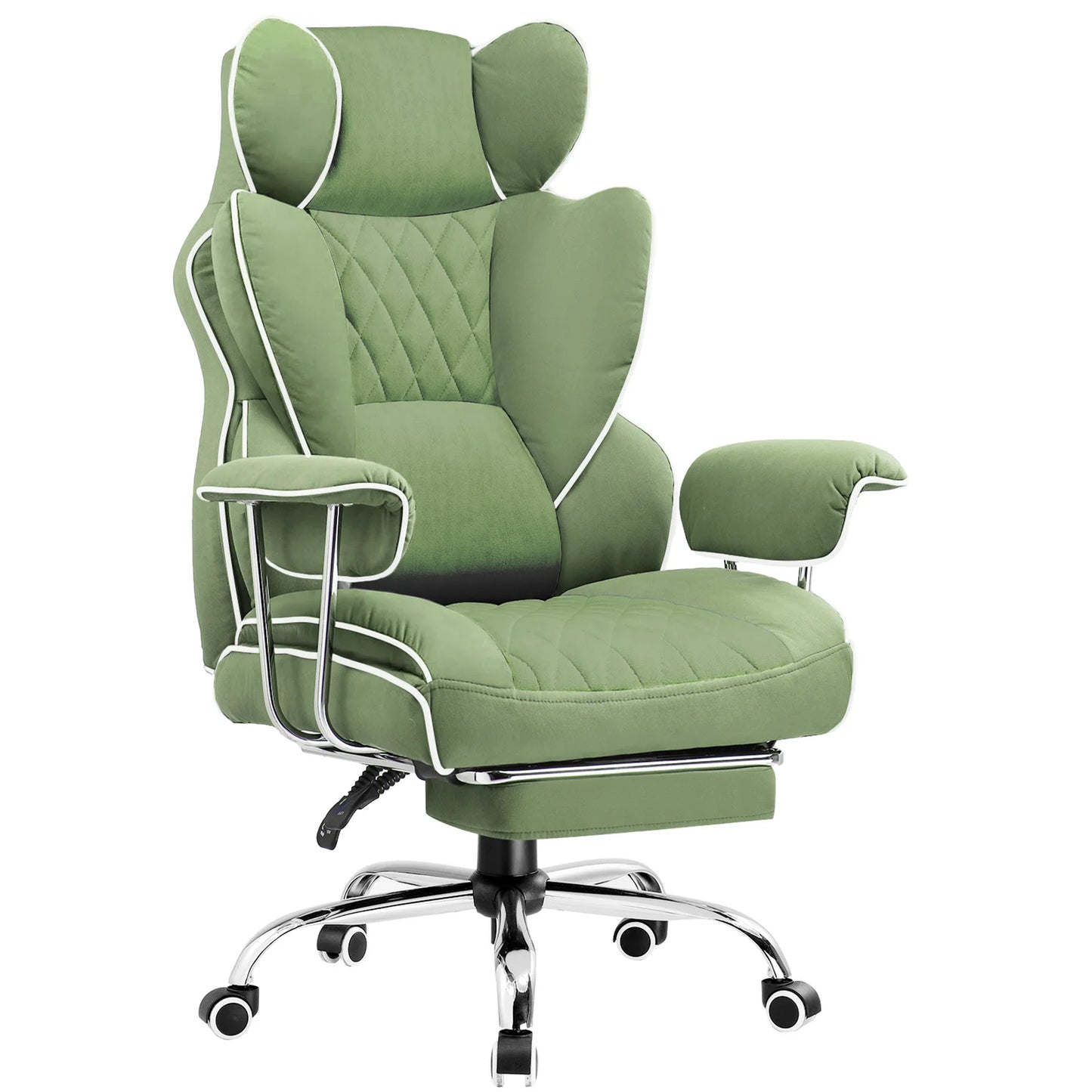 Ergonomic big and tall gaming chair with footrest