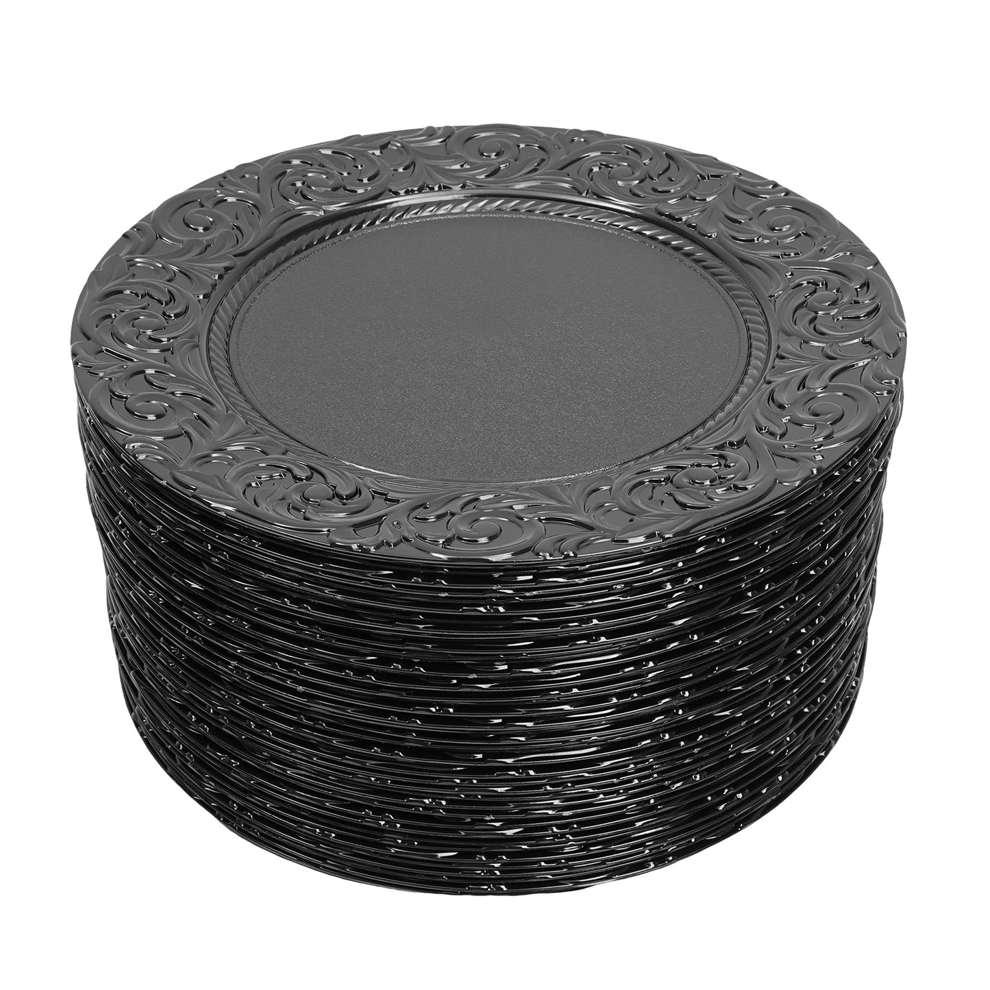 Reusable charger plates set for weddings and parties