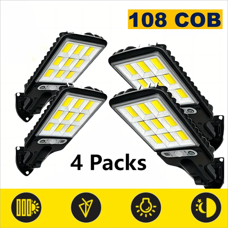 Solar Street Lights - Remote Control and Motion Sensor,