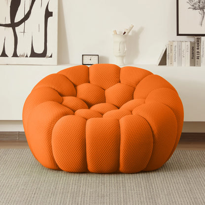 Oversized football-shaped boneless bubble couch chair