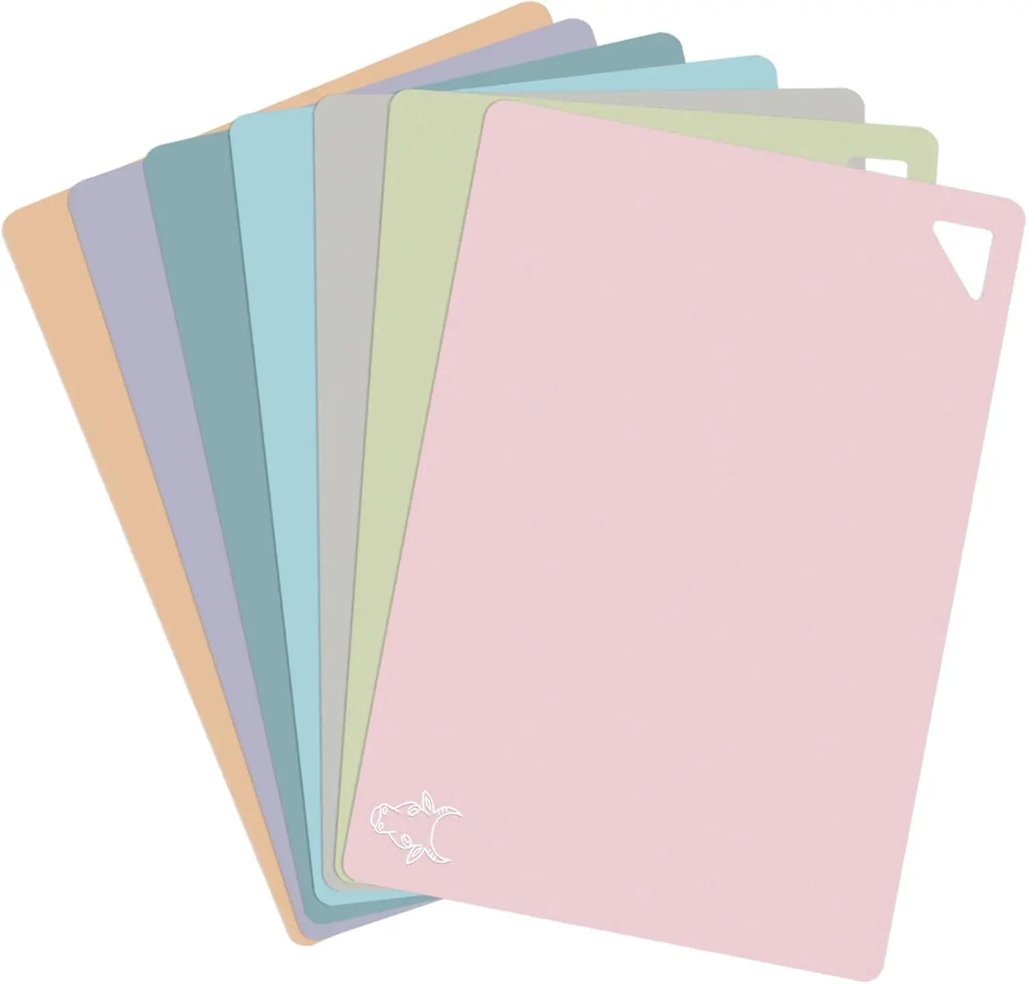Flexible non-slip cutting board set