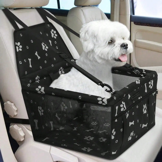 Foldable waterproof dog booster car seat