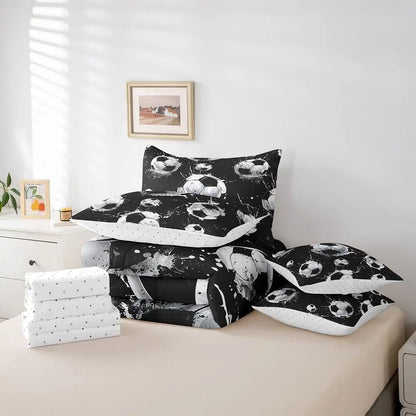 Complete Soccer Bedding Set for Kids
