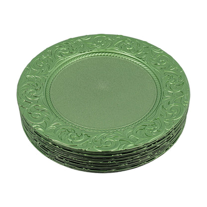 Reusable charger plates set for weddings and parties