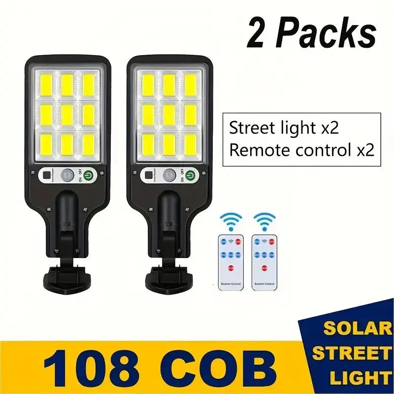 Solar Street Lights - Remote Control and Motion Sensor,