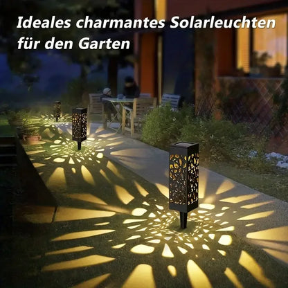 Six-pack solar decorative waterproof garden stake lights