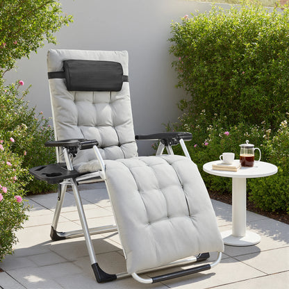 Set of two zero gravity recliner lounge chairs