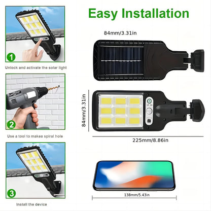 Solar Street Lights - Remote Control and Motion Sensor,