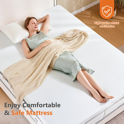 Cooling gel memory foam mattress topper