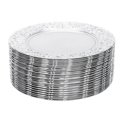 Reusable charger plates set for weddings and parties