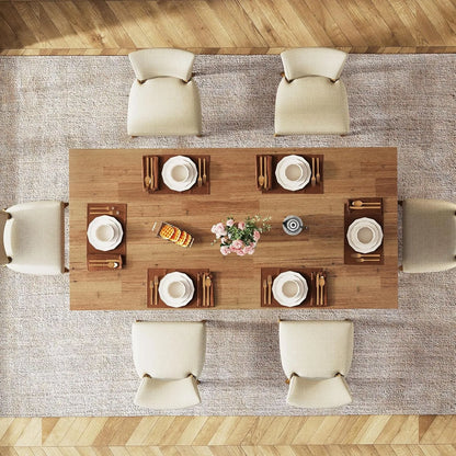 Farmhouse dining table for four to six