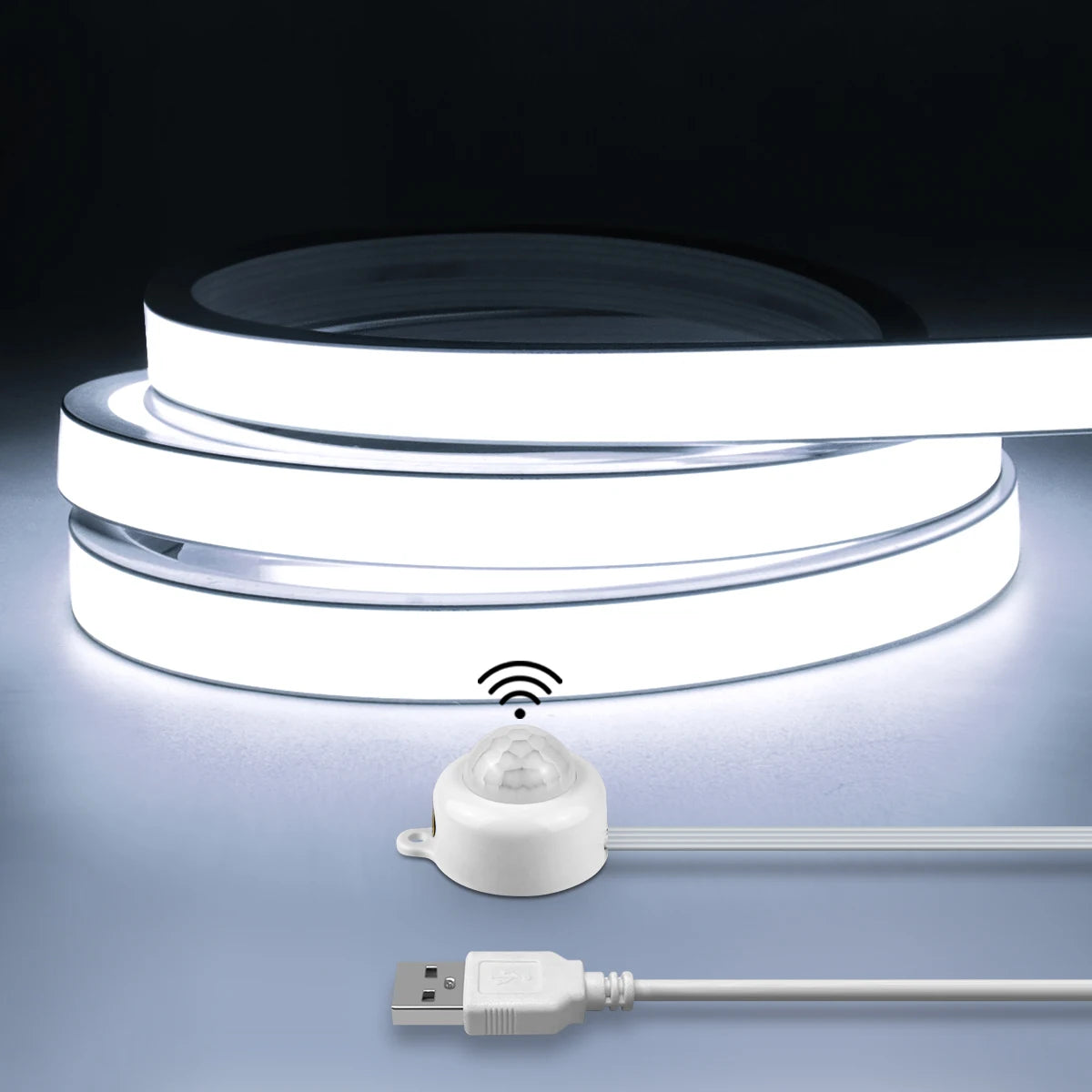 Motion-Activated Waterproof LED Strip Lighting