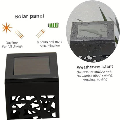 Six-pack solar decorative waterproof garden stake lights