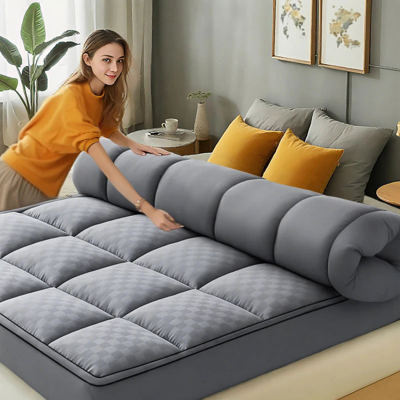 Extra thick cooling mattress topper with deep pockets