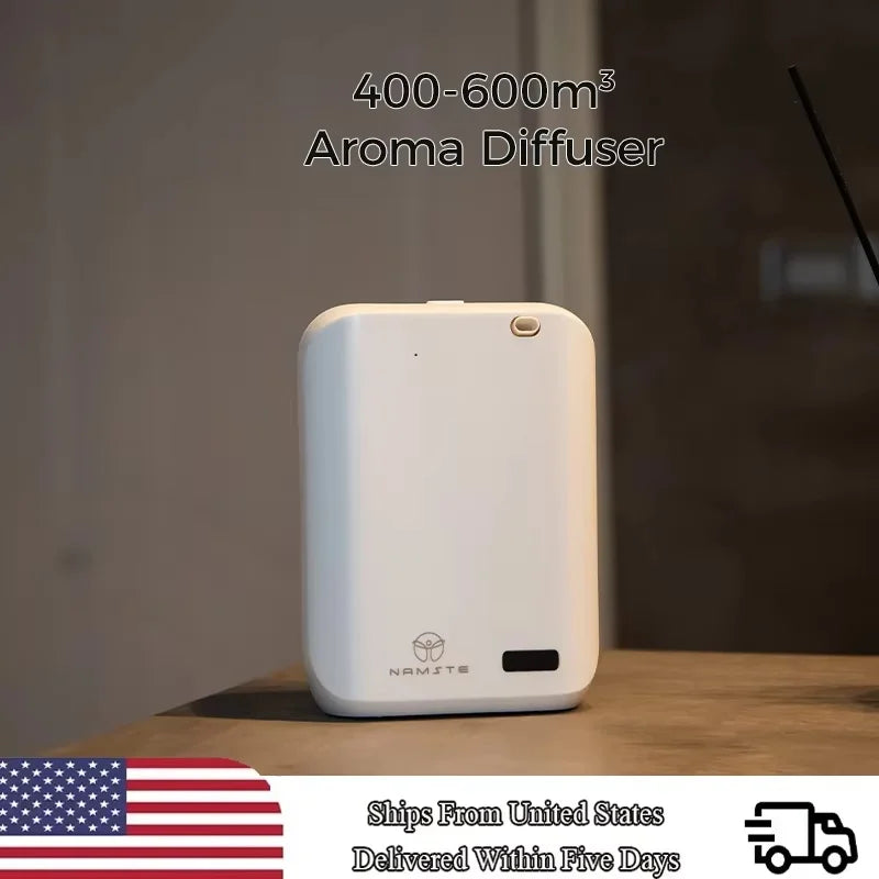 Bluetooth aroma diffuser with wall-mount fragrance system