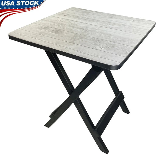 Adjustable portable folding table for outdoor activities