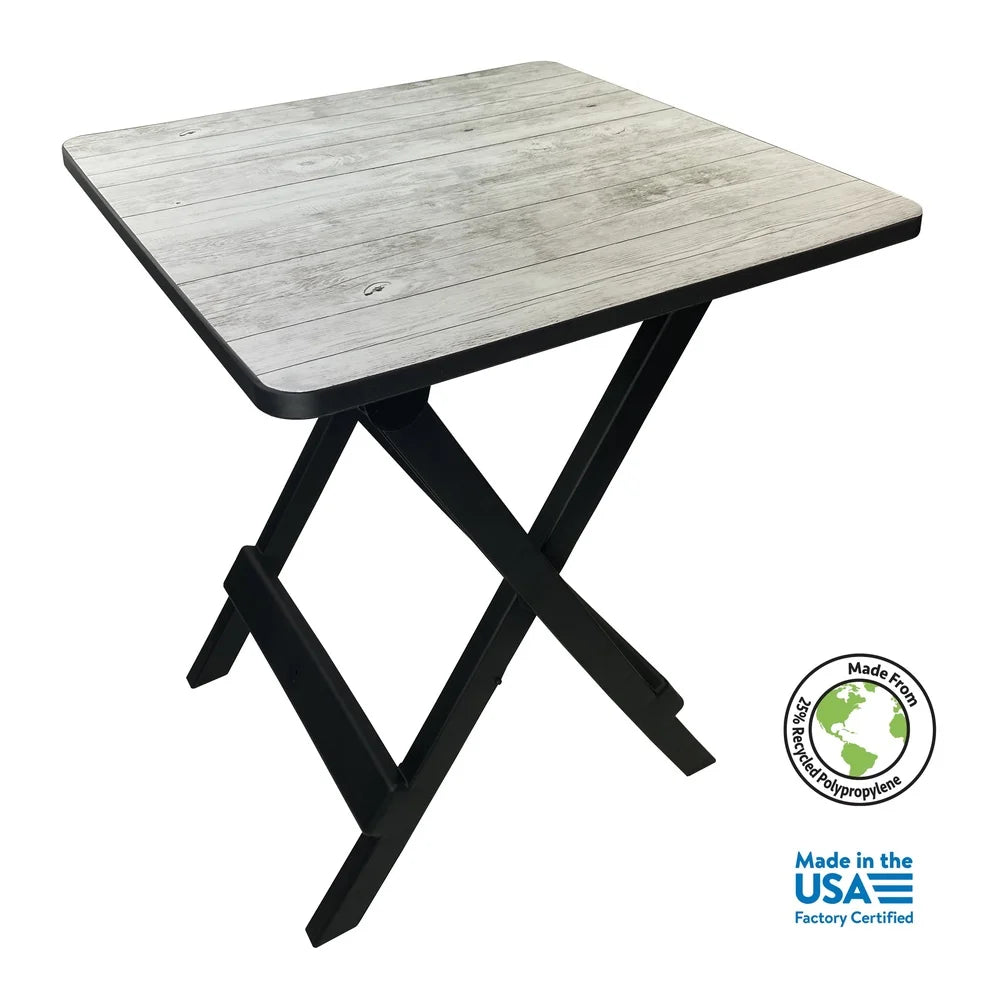 Adjustable portable folding table for outdoor activities