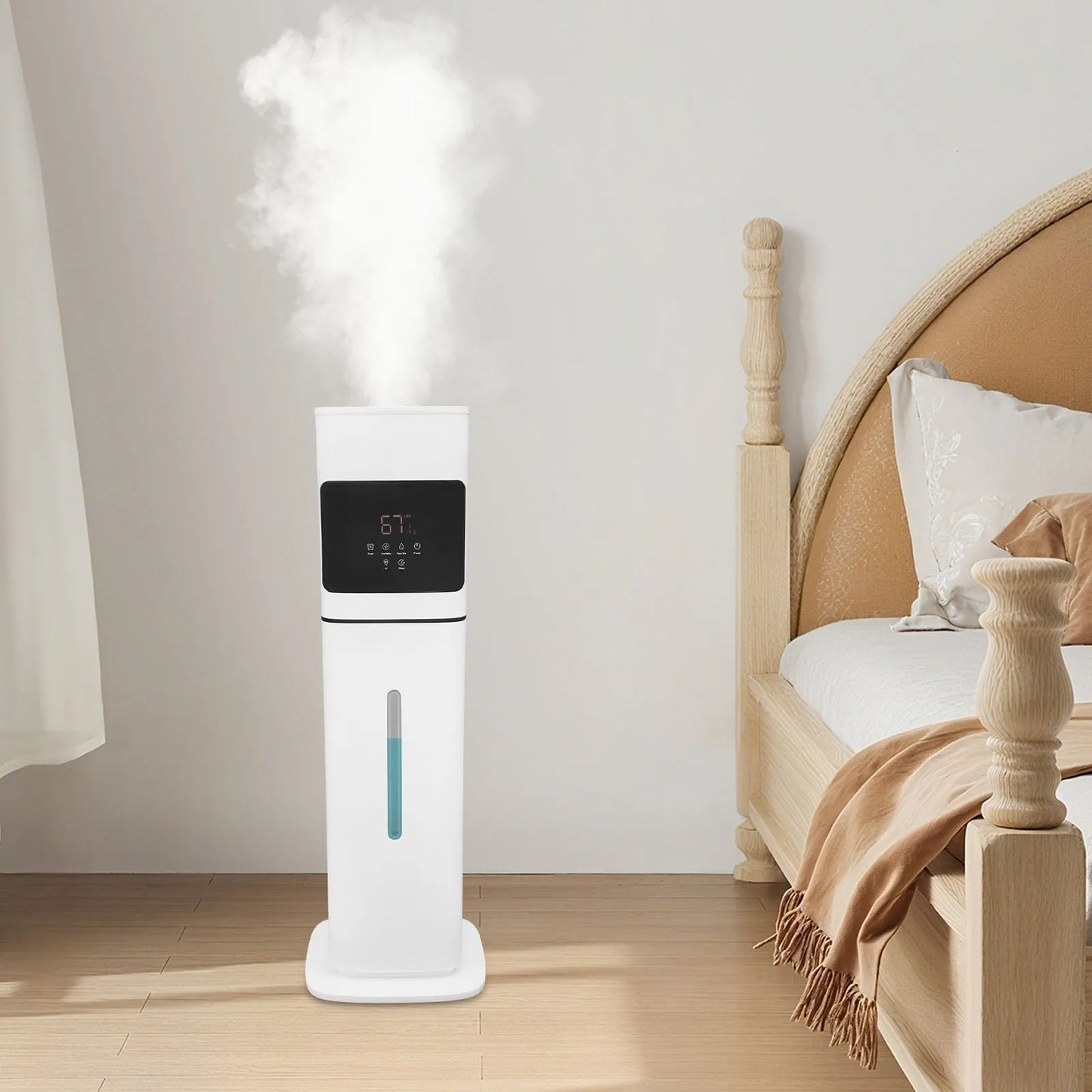 Smart humidifier with remote and adjustable mist modes