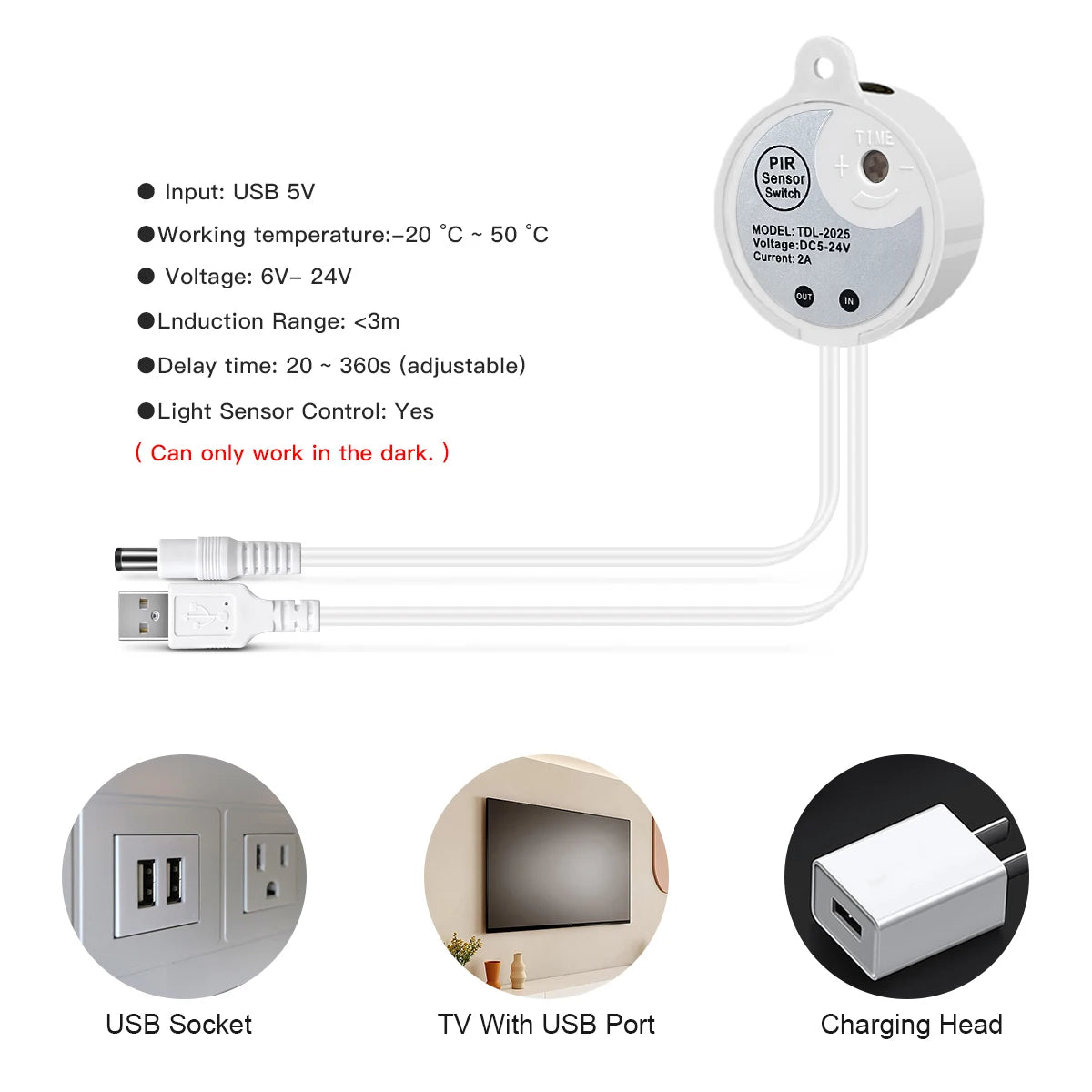 Motion-Activated Waterproof LED Strip Lighting