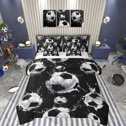Complete Soccer Bedding Set for Kids