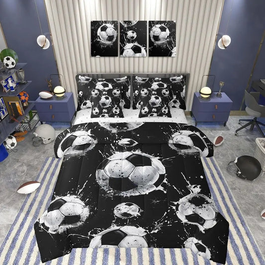 Complete Soccer Bedding Set for Kids
