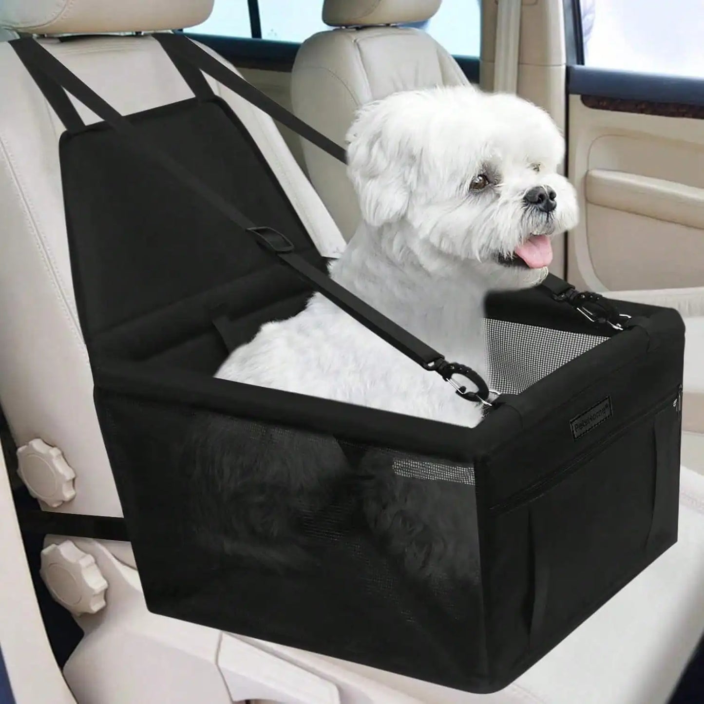 Foldable waterproof dog booster car seat