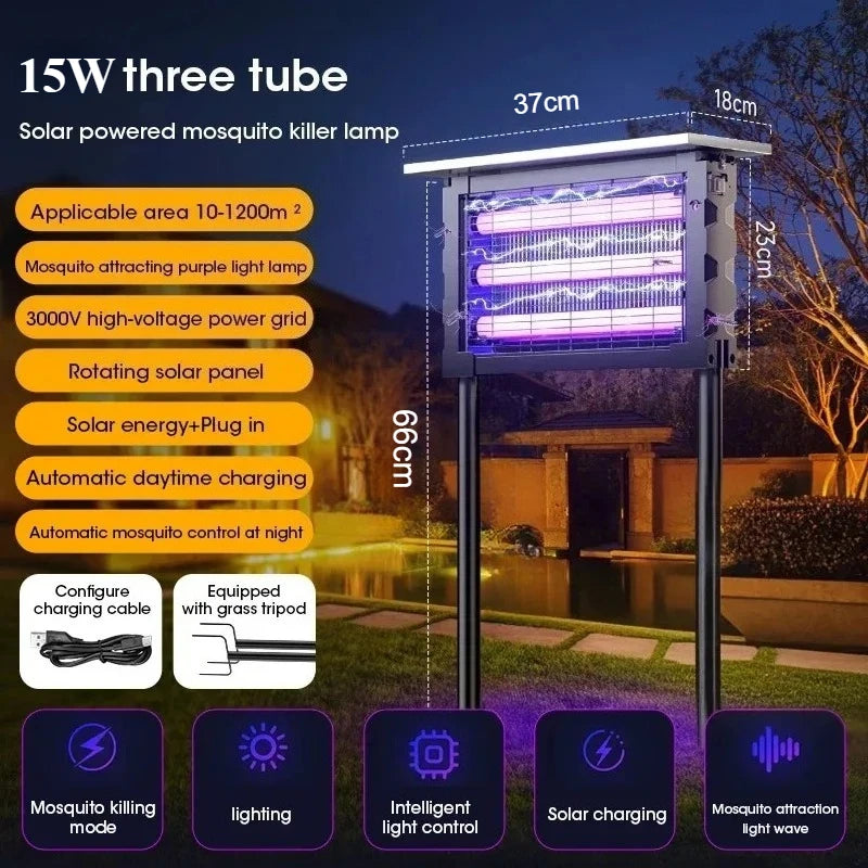 Solar-Powered Mosquito Protection for Outdoors
