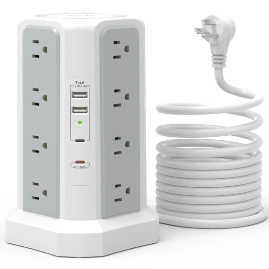 Four-layer extension tower with PD fast charging