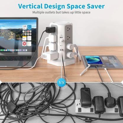 Four-layer extension tower with PD fast charging