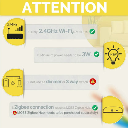 Smart ZigBee wall light switch for Alexa and Google Home