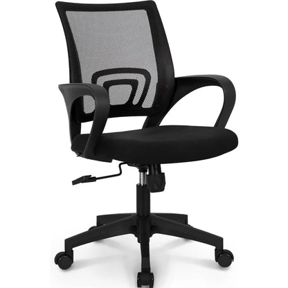 Mid-back mesh office chair with lumbar support