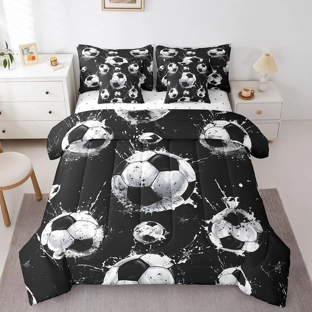 Complete Soccer Bedding Set for Kids