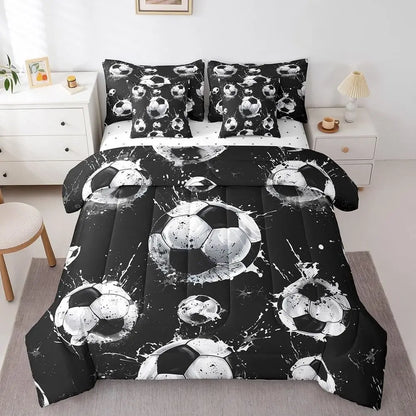 Complete Soccer Bedding Set for Kids