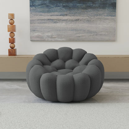 Oversized football-shaped boneless bubble couch chair