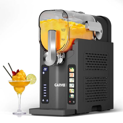 No-ice slushie machine with preset programs