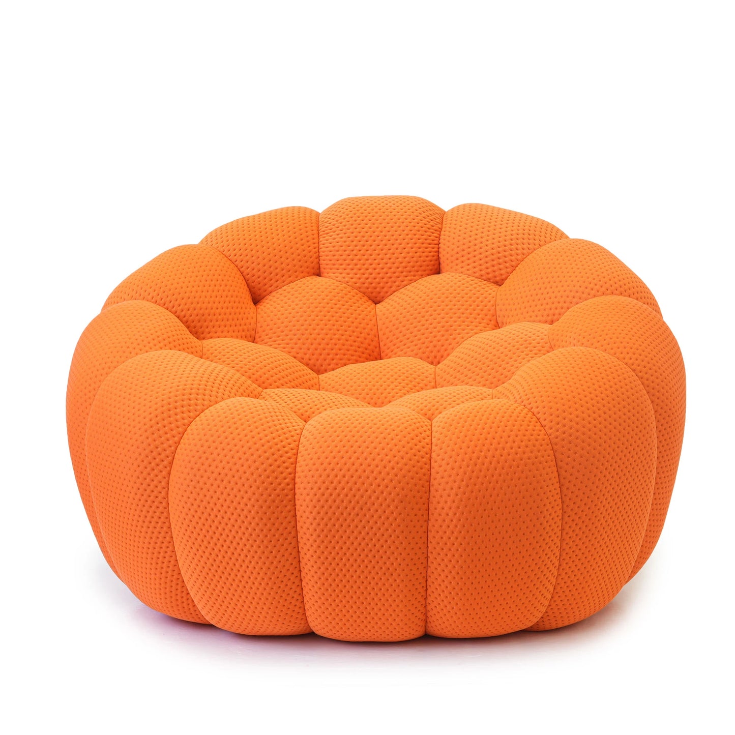 Oversized football-shaped boneless bubble couch chair
