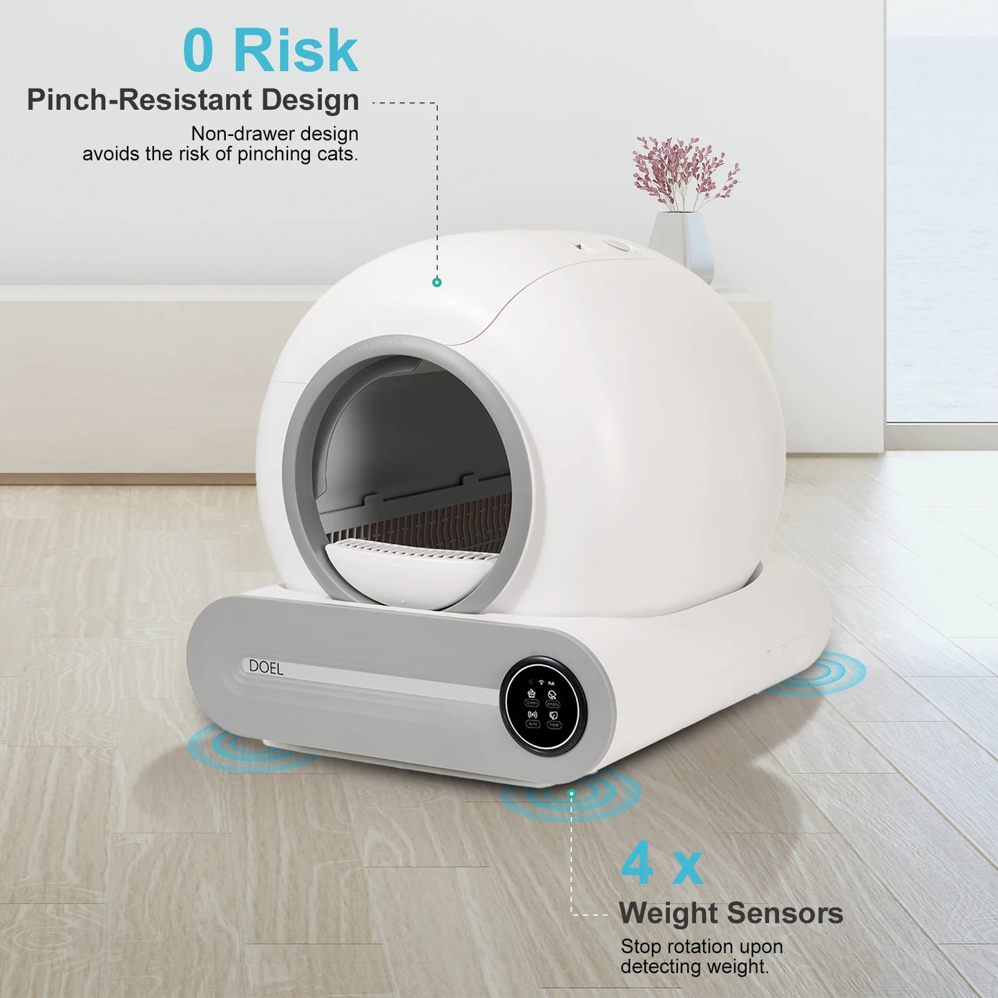 Automatic Self Cleaning Cat Litter Box