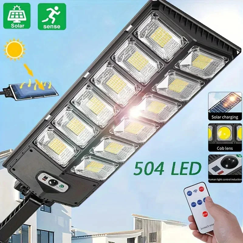 Ultra-bright solar street light with sensor