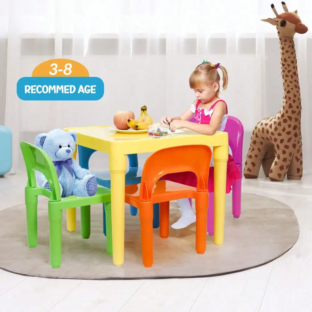 Kids table and chairs fun activity playset