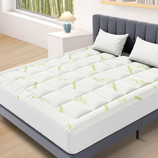 Bamboo fiber cooling mattress topper
