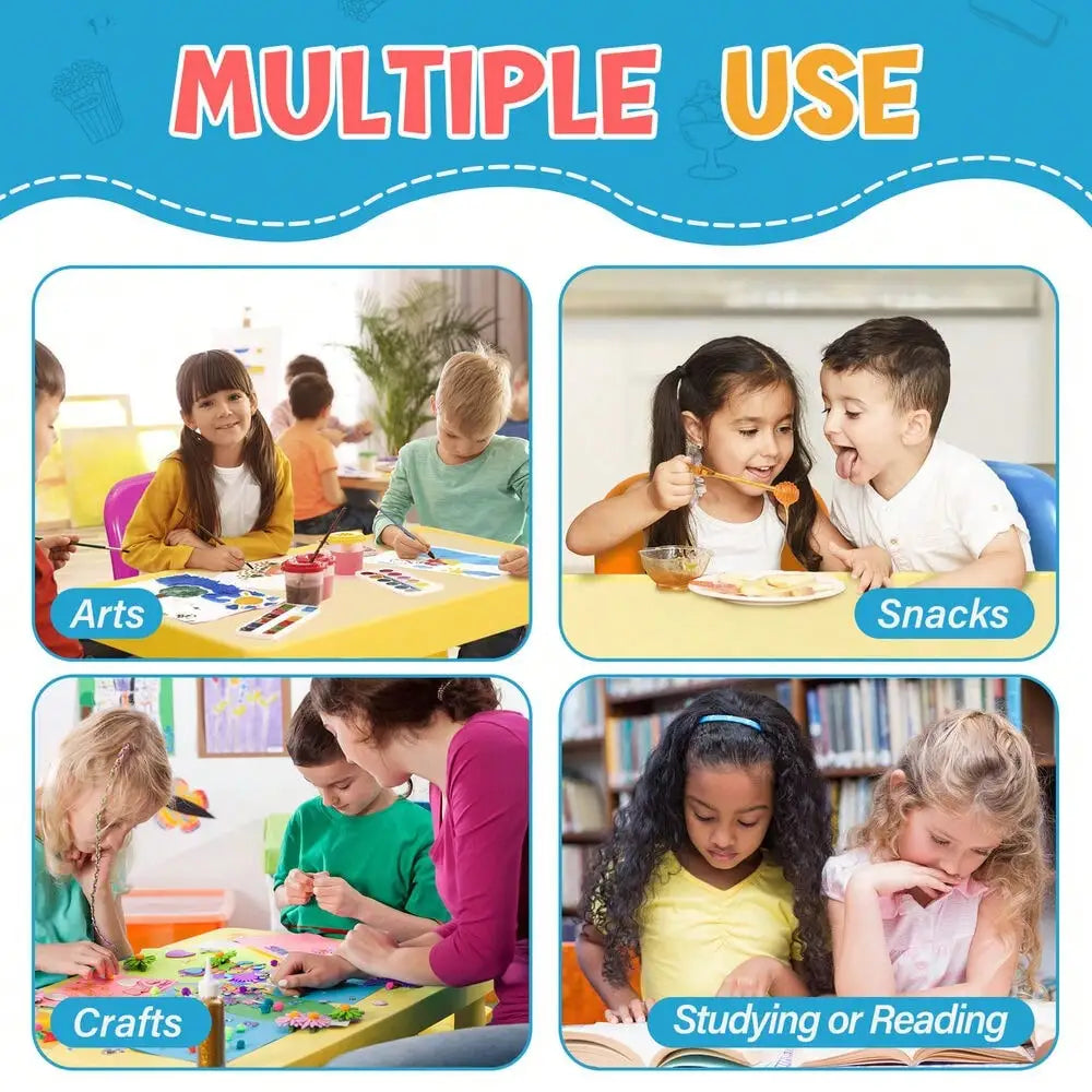 Kids table and chairs fun activity playset