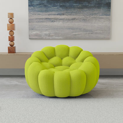 Oversized football-shaped boneless bubble couch chair