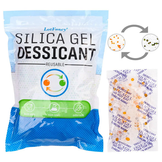 Non-toxic silica gel moisture absorber packs