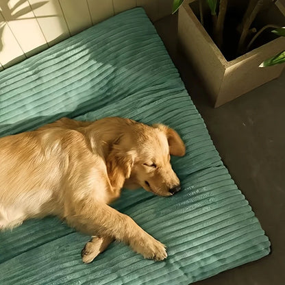 Warm washable corduroy pet bed for all dog sizes