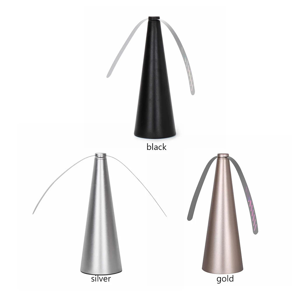 Battery-powered fly repellent fan